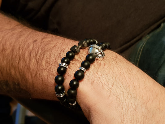 Silver Spartan Mask / Männerkette