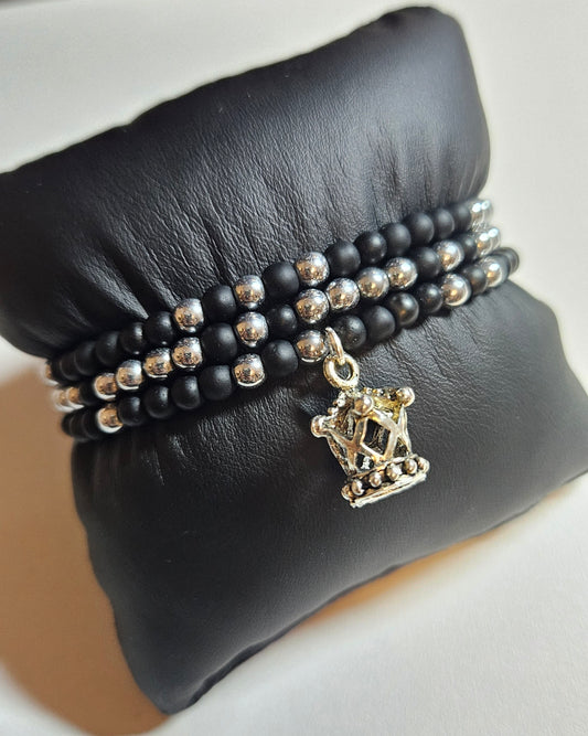 3-er Set Black and Silver