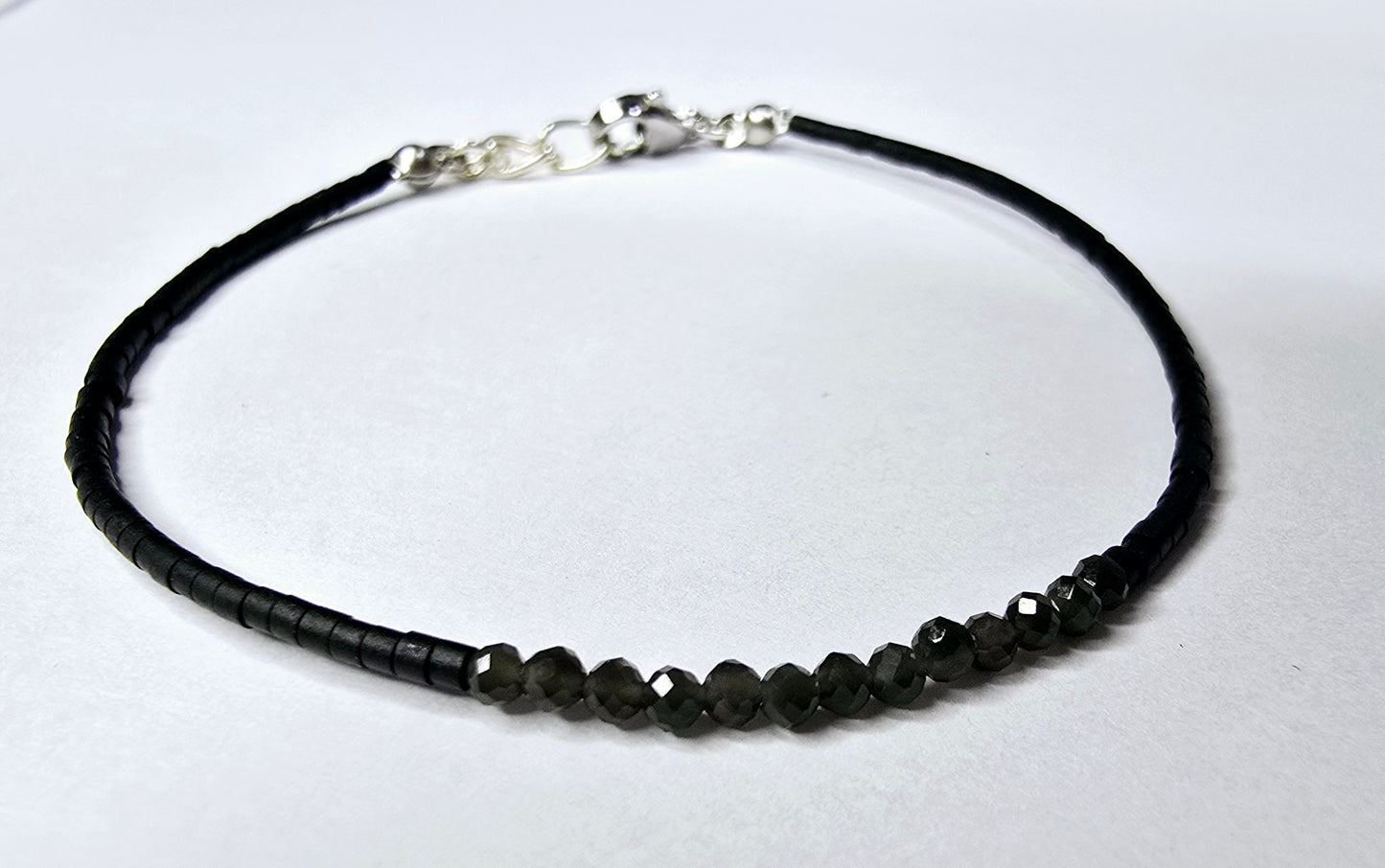 Black Line - schwarzer Obsidian