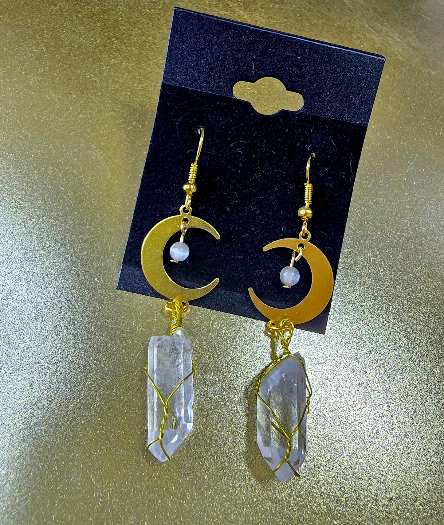 Luna - Bergkristall / Ohrschmuck