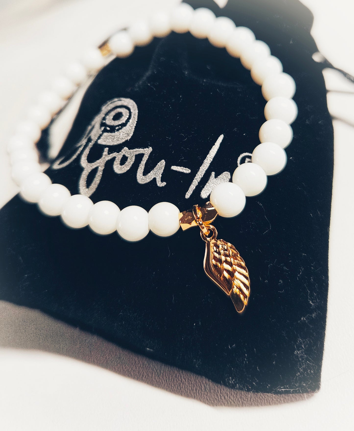 White & Gold / 18k vergoldet