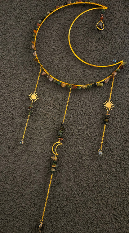 Moon Child / Wandschmuck Boho Traumfänger