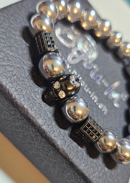 Silver Skull / Armkette für Männer