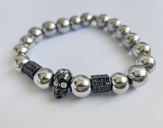 Silver Skull / Armkette für Männer