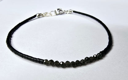 Black Line - schwarzer Obsidian