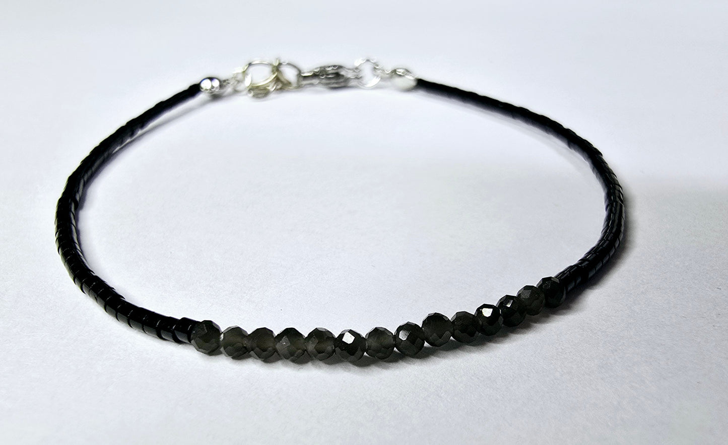 Black Line - schwarzer Obsidian