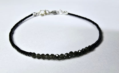 Black Line - schwarzer Obsidian