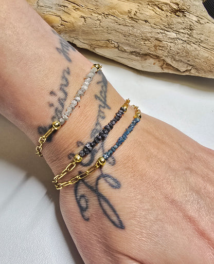 Arza / Rohdiamant Armkette Gold