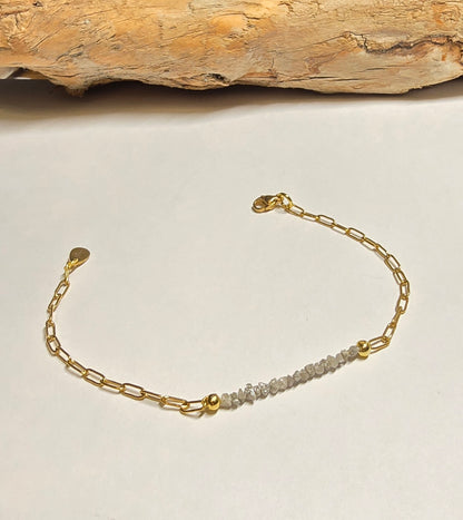 Arza / Rohdiamant Armkette Gold
