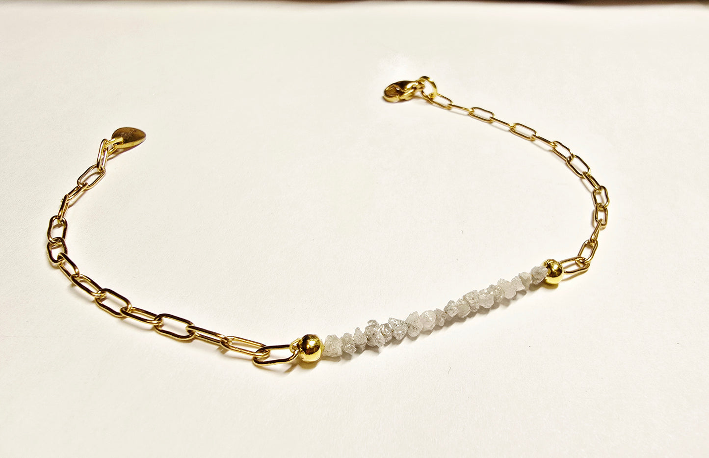 Arza / Rohdiamant Armkette Gold