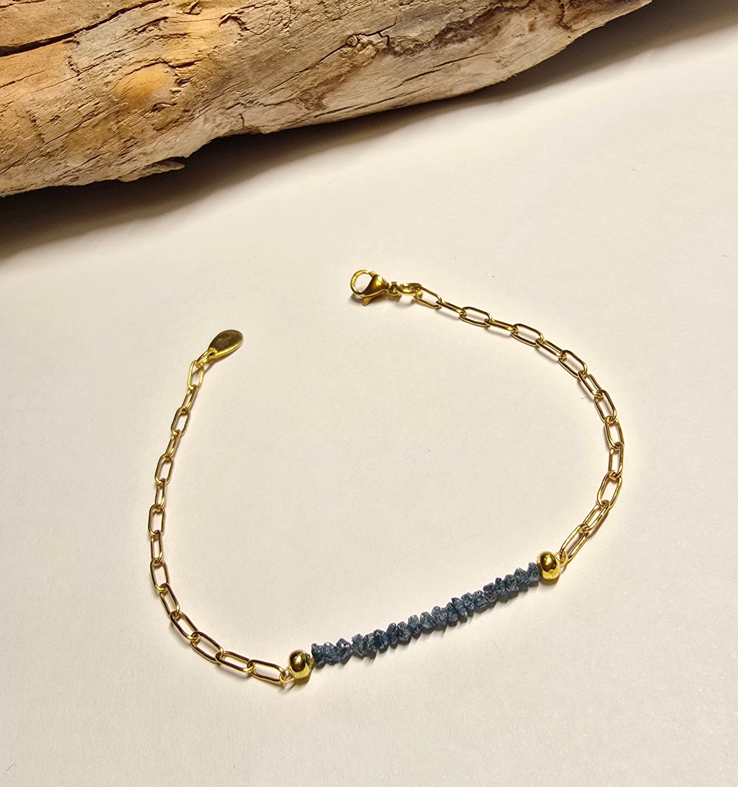 Arza / Rohdiamant Armkette Gold