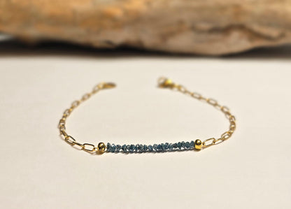 Arza / Rohdiamant Armkette Gold