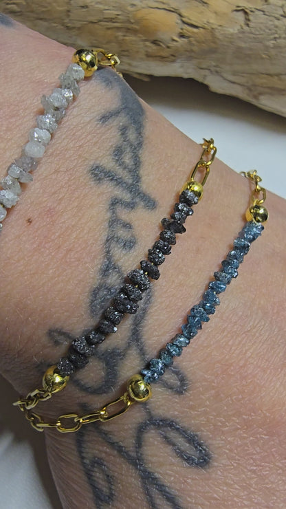 Arza / Rohdiamant Armkette Gold